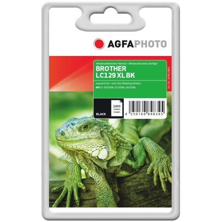 AgfaPhoto Ink Black rpl LC129XLBK - High-Quality, Long-Lasting Ink - APB129BD